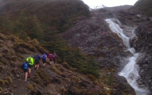 Approaching the waterfall - photo courtesty of a fellow runner