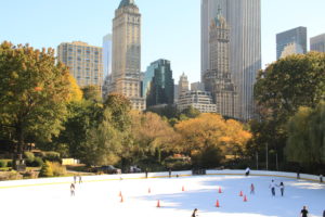 Ice skating in Central Park