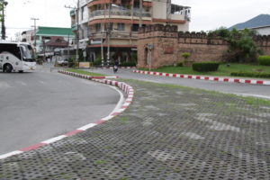 Somewhere near the moat...