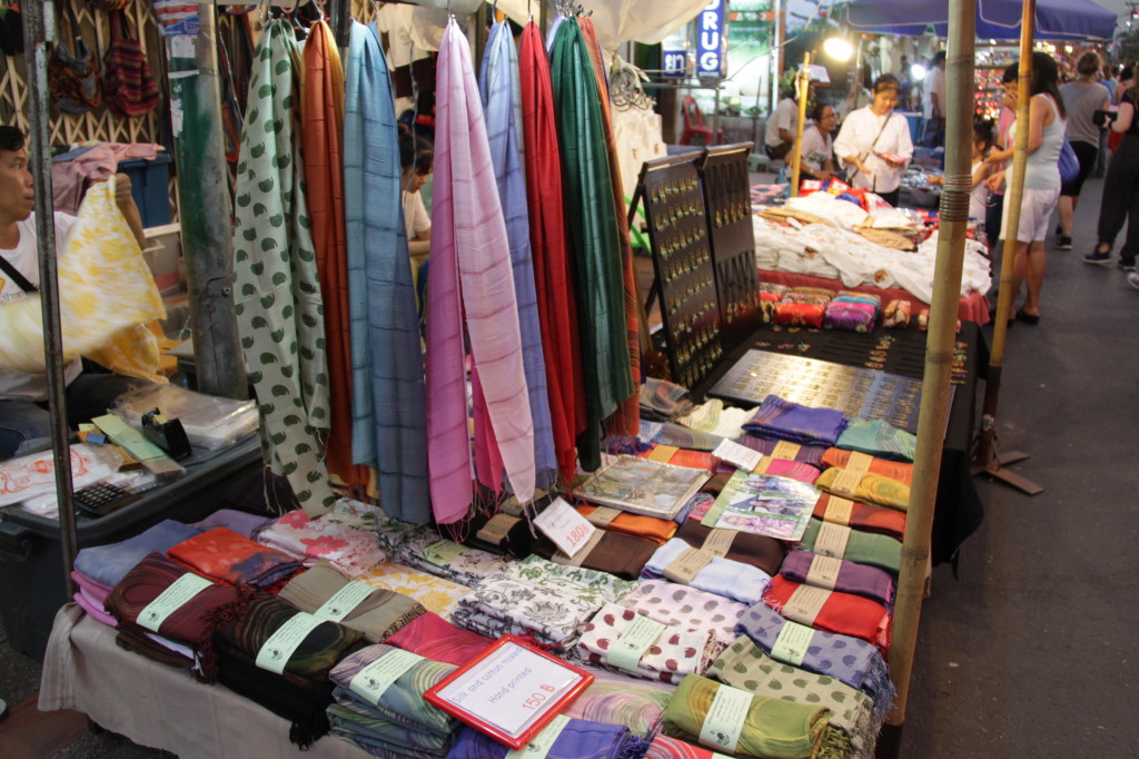 My new scarf is being folded away