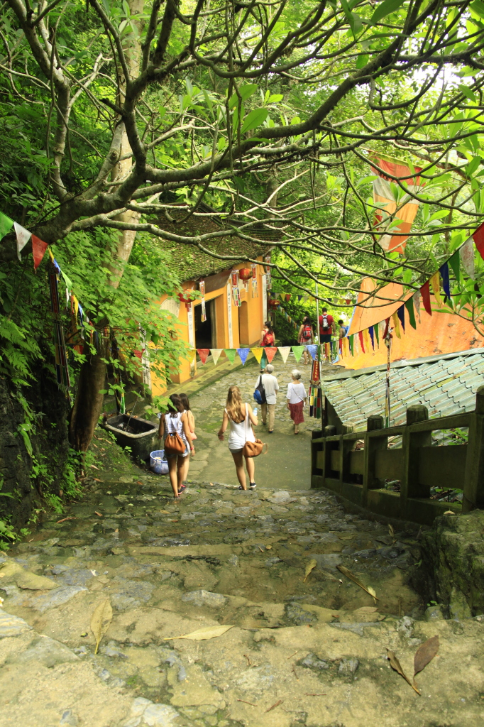 It was a long hot walk on the way down!