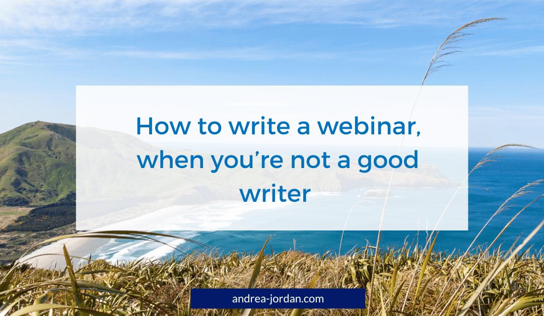 how to write a webinar